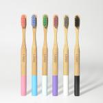 Organic Biodegradable Childrens Wooden Toothbrush Soft Bristles Natural Wood