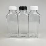 Hot sale 120ml 250ml 350ml 500ml 1000ml Clear French Square Empty Beverage Juice