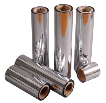 Silver Aluminized Metalized PET Film for Food Packaging 20mic Thickness