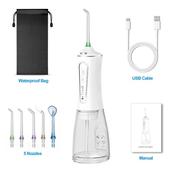 Rechargeable High Pressure 300ml Facial Care Electric Oral Irrigator OEM ODM