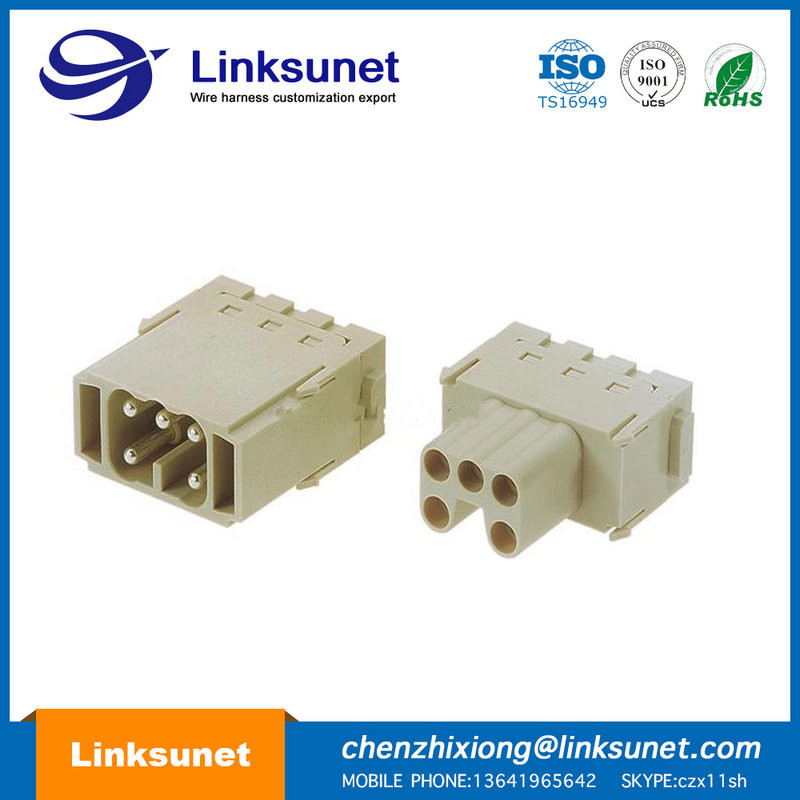 Two Modula Industrial Wire Harness Crimping Harting Industrial Connectors