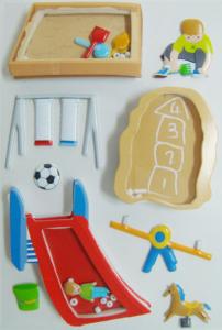 China Kindergarten Playground Vintage Puffy Stickers , Soft Decorative Sticker Sheets wholesale
