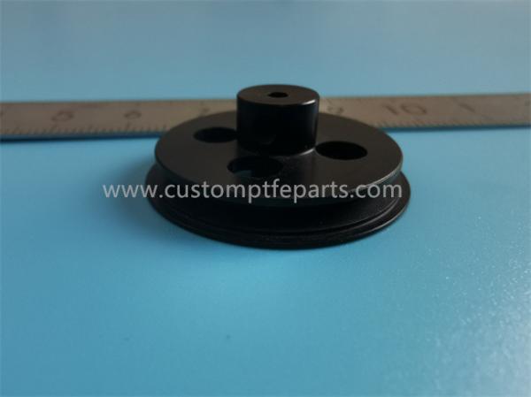 Quality Lubricated Plastic Molded Parts POM Acetal Sliding Belt Pulley for sale