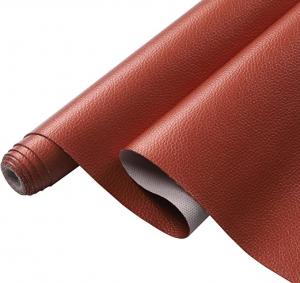 China 3MM Artificial Fake Leather Vinyl Fabric Waterproof Fake Leather Pvc For Tablecloth wholesale