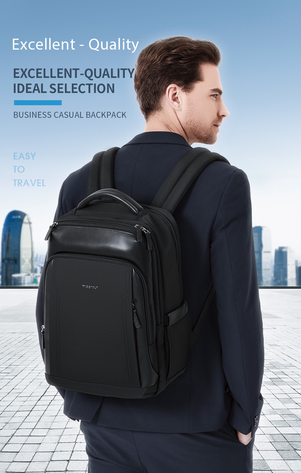 Tigernu Anti Theft Waterproof Shockproof Large Capacity 15.6 Inch Laptop Business Travle Backpacks