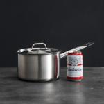 Kitchen Cooking Food Soup Stock Pot Straight Saucepan With SS Handle