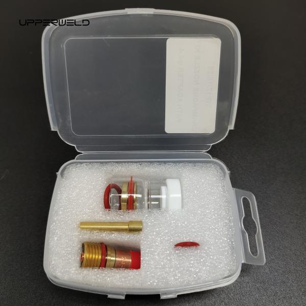 Clear Tig Welding Torch Parts and Accessories Champagne Nozzle Kit with Adapter 2.4mm