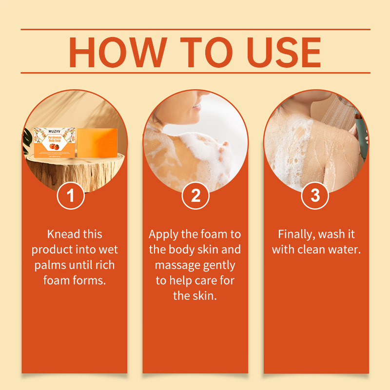 Natural Persimmon Soap For Soft Smooth Skin And Gentle Daily Cleansing