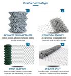 3m Height Galvanized Chain Link Fence 9 Gauge Heat Treated Pressure Treated Wood