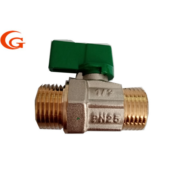 Round DN10 OEM Nake Female Thread Brass Ball Valve
