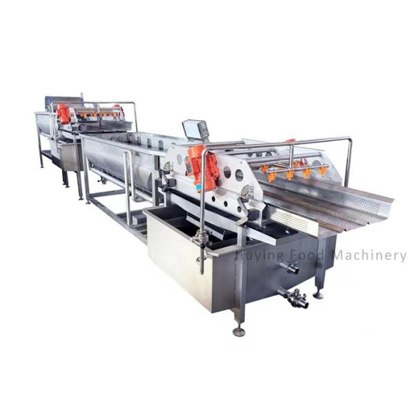 Tomato Fruit And Vegetable Washer 4.8kw 1.5t/hr 4200X1300X1400mm