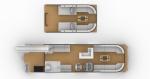 22-26 Person Party Barge Double Decker Aluminum Pontoon Style Boat