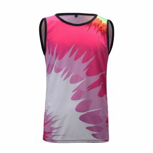 China Round Neck Reversible Basketball Jerseys Each Sleeveless Vest Fashionable Design wholesale