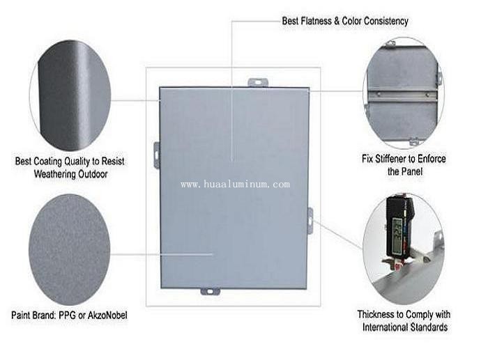 4ft Aluminium Solid Panel , Powder Spray 1100H24 3mm ACM Panel