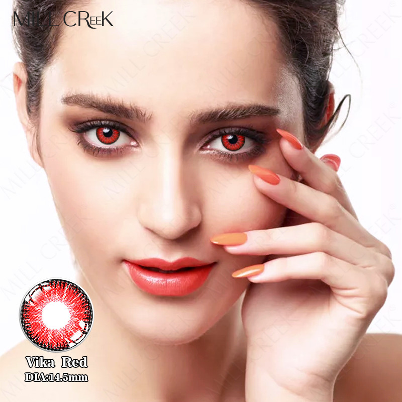 Red Green Brown Blue Spirit Costume Colored Contacts For Halloween