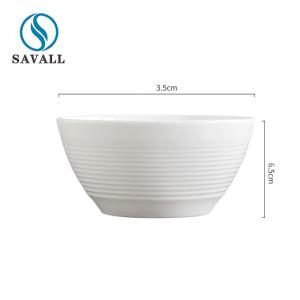 China ODM Nontoxic Odorless Threaded White Melamine Cereal Bowls wholesale
