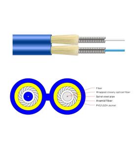 China GJSFJV Armored Single Mode Fiber Optic Cable G657 Duplex Zipcord wholesale