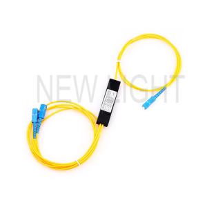 China 1x2 1x4 1x8 1x16 PLC Splitter Optical Fiber / Single Mode Fiber Optic Audio Splitter wholesale