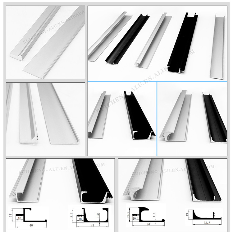 Powder Coated G Profile Handles For Wardrobes 4.5mm Height AA6063 Material