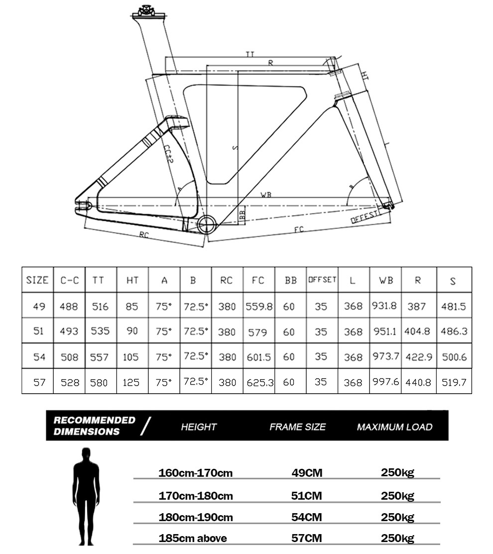 Professional Carbon Fiber Track Bike 700C EPS Technology Fixed Gear Bicycle