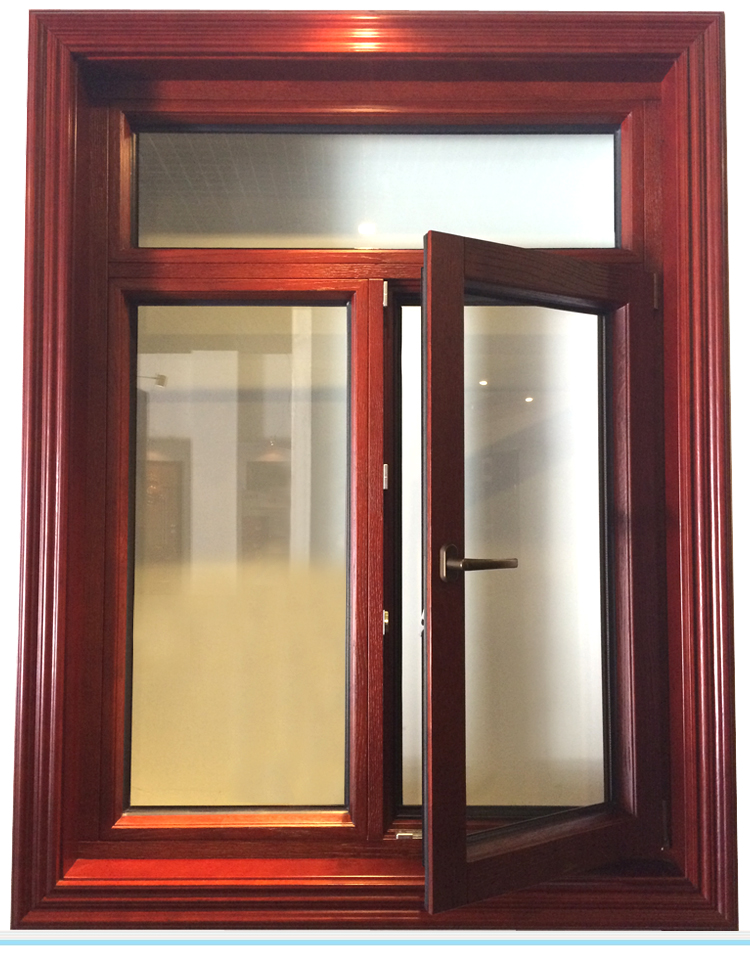 KDSBuilding Swing Residential Casement Round Wooden Window Solid Wooden Window With Fix Glass