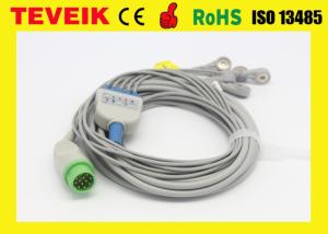 China Medical Reusable Biolight 5 leadwire Round 12pin 5Leads ECG Cable For Patient Monitor wholesale