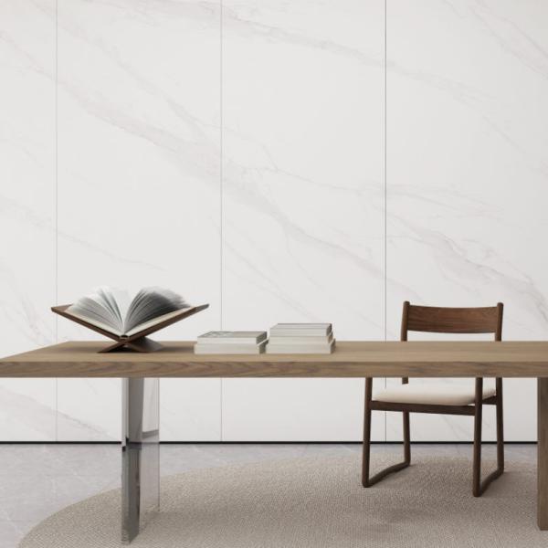 Easy Clean White Porcelain Tiles Stain Resistant for Homes Living Room Dining