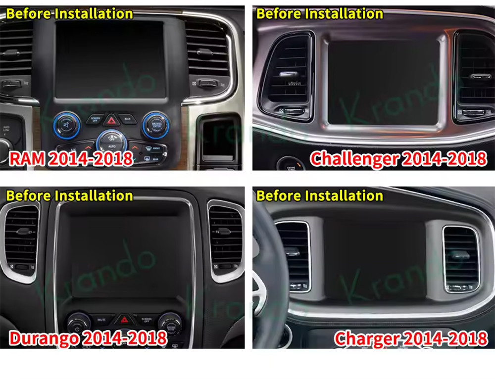 8.4inch Android Car Screen For Dodge Charger Challenger 2015-2019 Car Radio Multimedia
