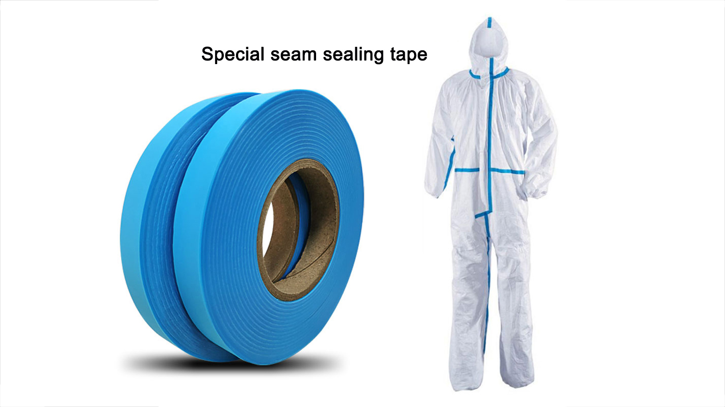 Special seam sealing tape for protective suits