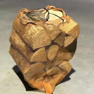 China Green Woven Packaging 50x50cm PP Mesh Bags For Firewood wholesale