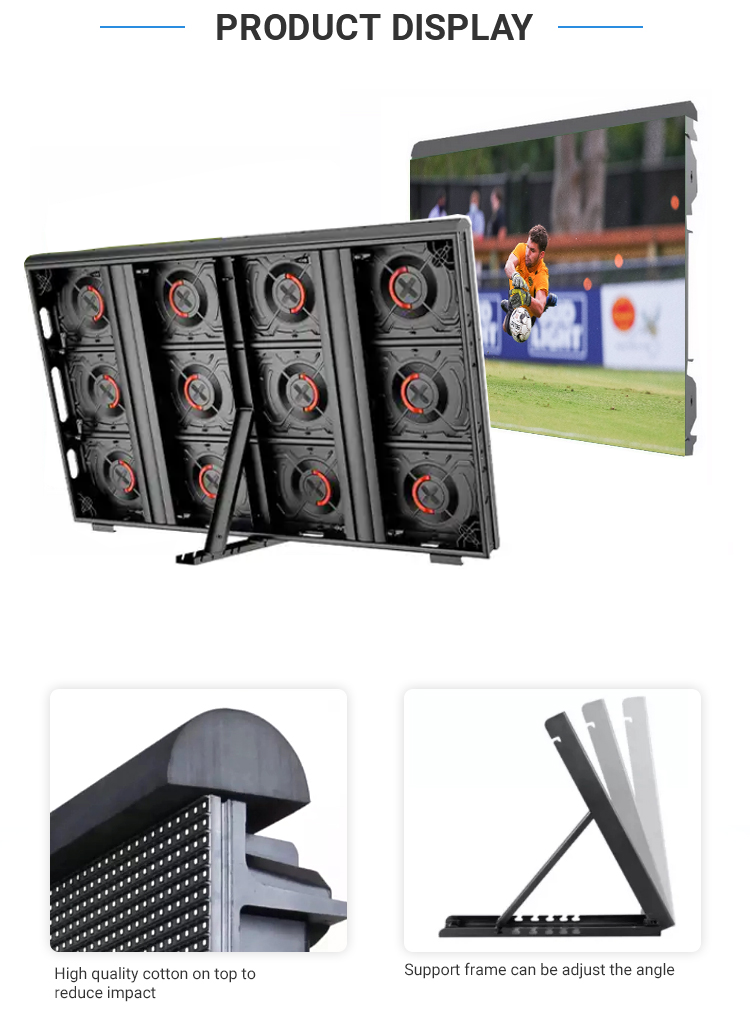 Outdoor Full Color LED Display P6.25 P8.3 P10.4 For Stadium And Football CE ROHS FCC