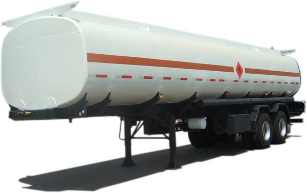 Road Truck Fuel Tanks , Semi Water Tank Truck For Liquid Transportation