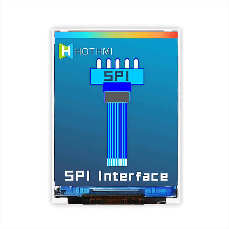 Handheld MCU TFT LCD Display 2.4 Inch 240x320 Sunlight Readable TFT-H02401QVIST8N40