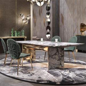 China Gold Custom Stainless Steel Furniture Chair ODM Genuine Leather Fabric ISO9001 wholesale