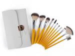 Private Label 11pcs Cosmetic Makeup Brush Set Long Lasting Aluminum Tube