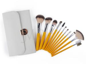 China Private Label 11pcs Cosmetic Makeup Brush Set Long Lasting Aluminum Tube wholesale