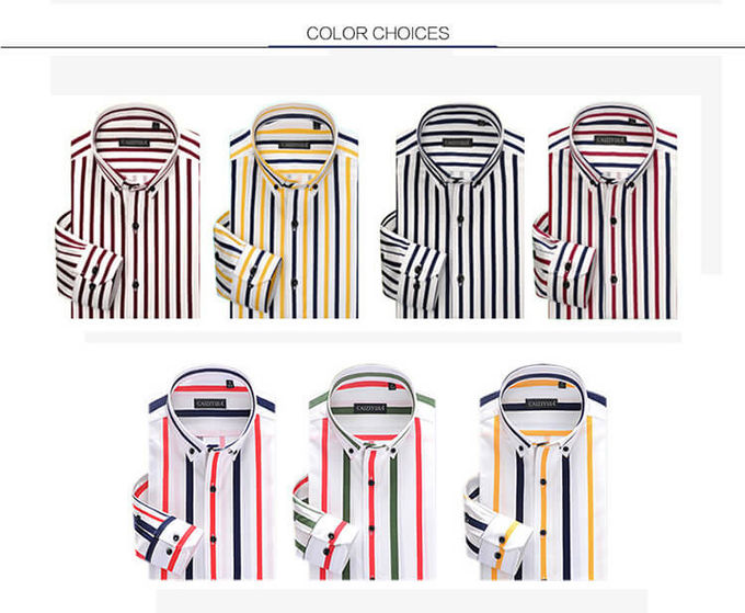 Long Sleeve Custom Men'S Dress Shirts Plaid Blue Flex Collar Fancy Popular Design