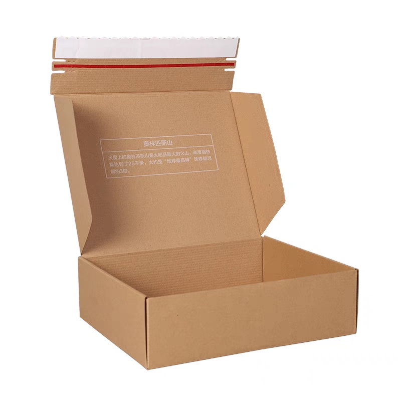kraft paper Corrugated Mail Box slot Cardboard Shipping Boxes
