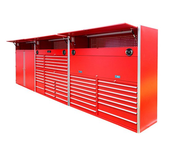 Customized Garage Cabinets Heavy Duty Storage Box on Wheels for Spare Tools and Parts
