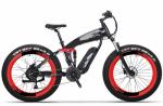 Lightest Full Suspension Ebike Mountain Bike 26 Inch 350W Downtube Lithium