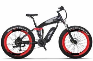 China 26 Inch Folding Fat Tire Electric Bike 350w 48v Full Suspension Foldable CYSUM E8 wholesale
