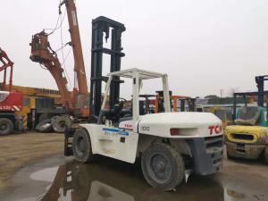 China 10T TCM FD100Z Second Hand Forklift Gantry Height 6m wholesale