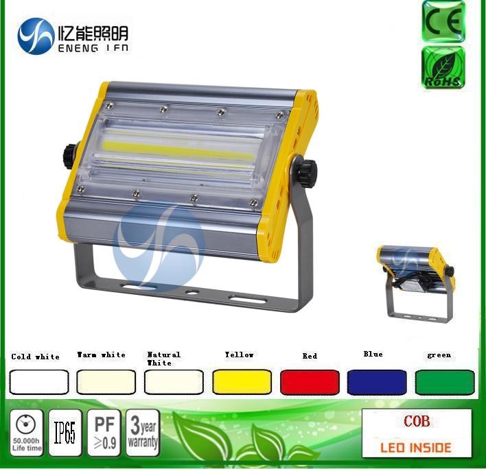 high lumens 120W led cob flood light led Tunnel lamp140LM/W Red green green blue yellow color with Bridgelux AC85-265V