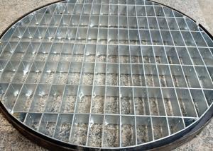 China Galvanized Pressed Locked Steel Grating Trench Cover / Stainless Steel Drain Cover wholesale