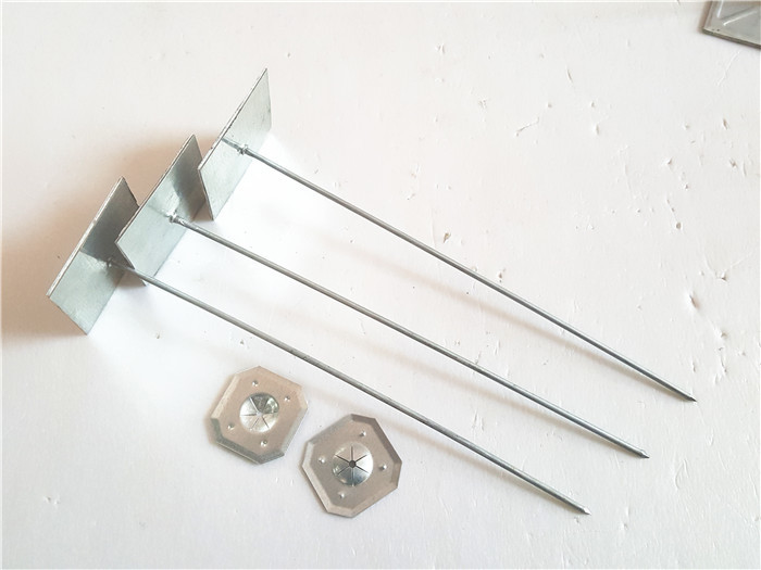 Double Face Tape Self Adhesive Insulation Pins 12Ga Dia With Clip Fix Glass Wool