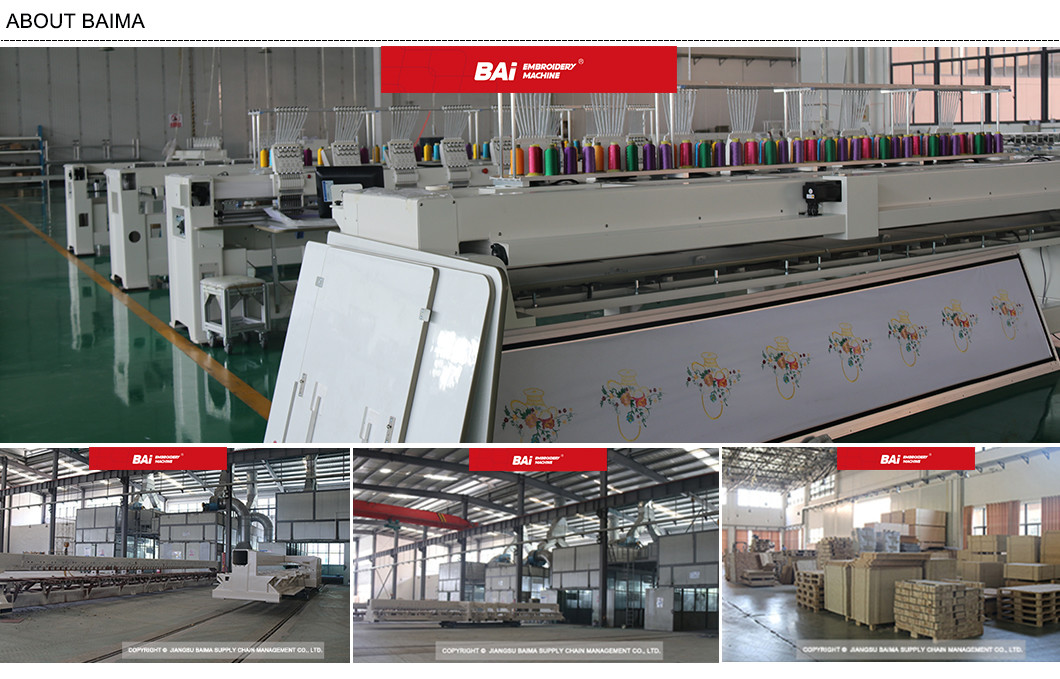 D56 Multi Needle Embroidery Machine 400mm Commercial Hat Embroidery Machine