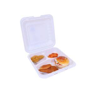 China Hinged Lid 40%PP 3L disposable food storage containers wholesale