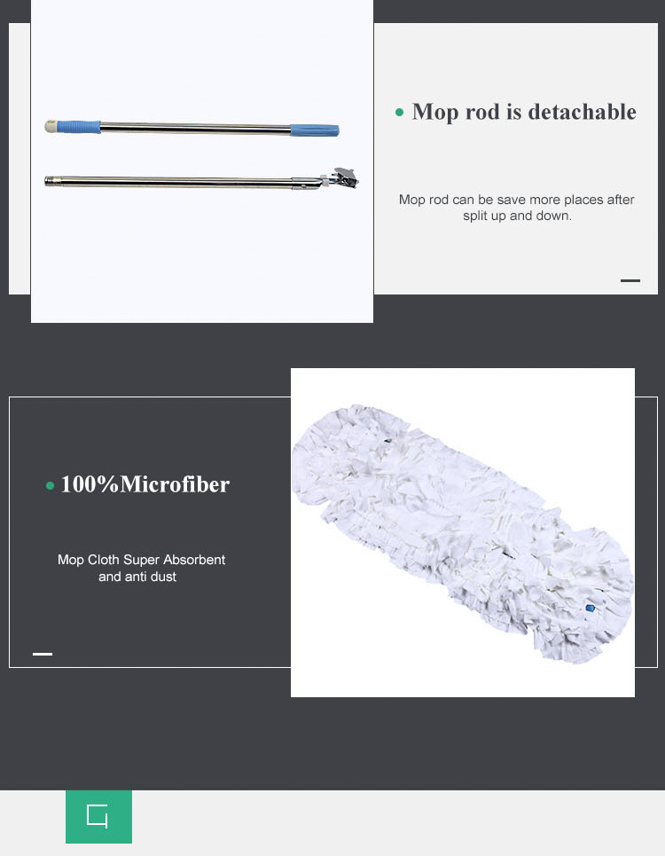 60*17cm Clean Room Mops Anti Static With Easy To Change And Fix The Mop Head