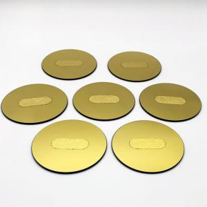 China Gold Plated Silicon Dioxide Optical Glass Plate Round Square Quartz Glass Window wholesale