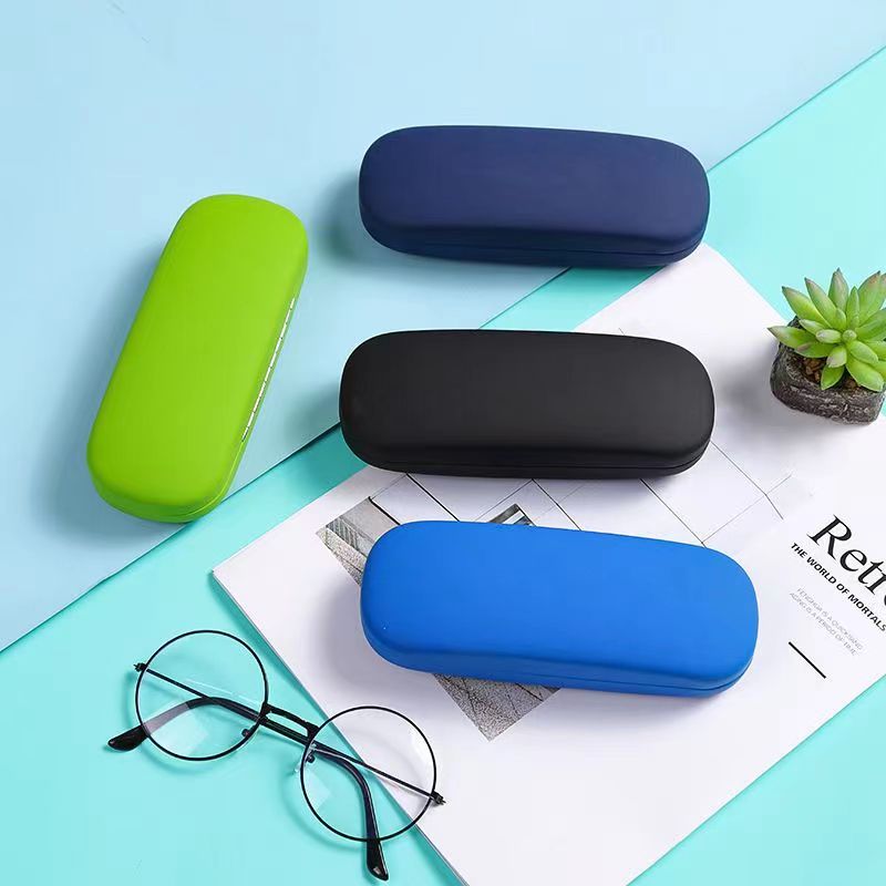 Portable Leather Metal Glasses Case Easy To Carry Customization